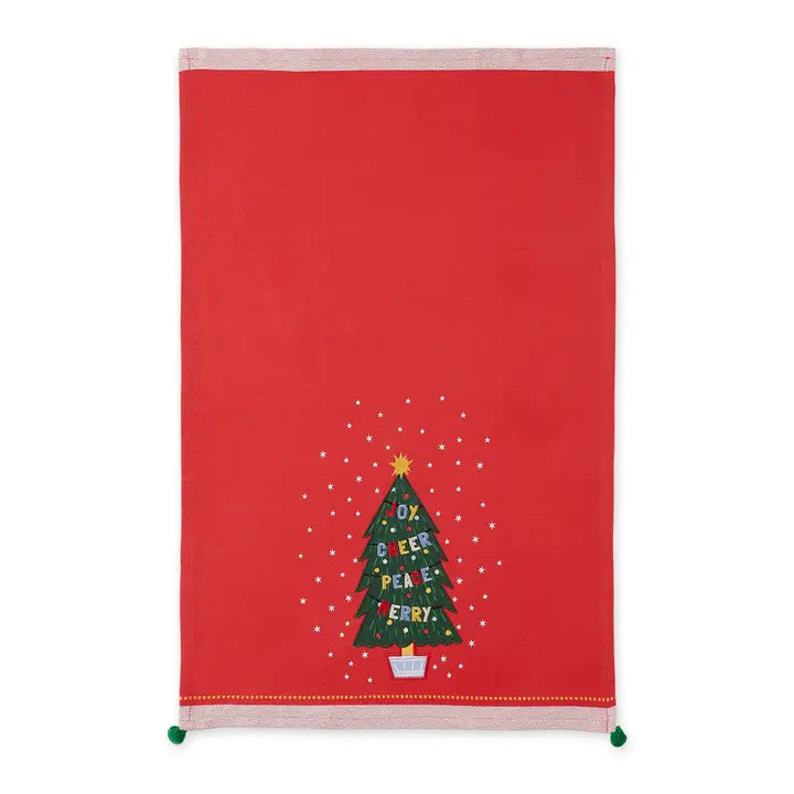 Christmas Wishes Tree Tea Towel