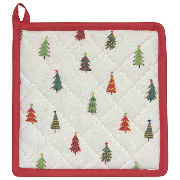 Pot Holder Oven Mitt Set - Merry And Bright
