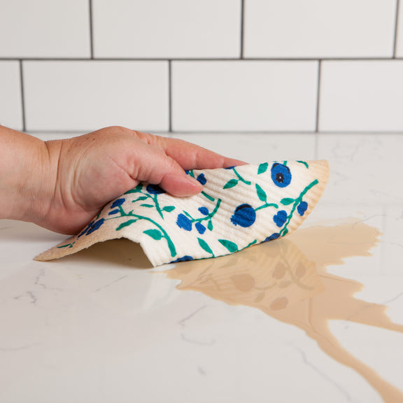 Swedish Dishcloth - Blueberries