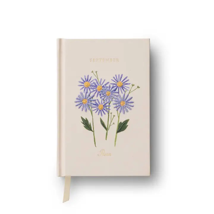 Rifle Paper Co Birth Month Mini Embroidered Journal - September