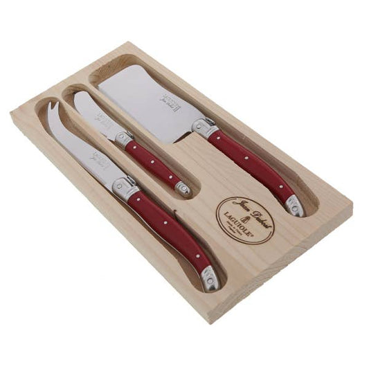 Jean Dubost 3 Piece Cheese Set - Red