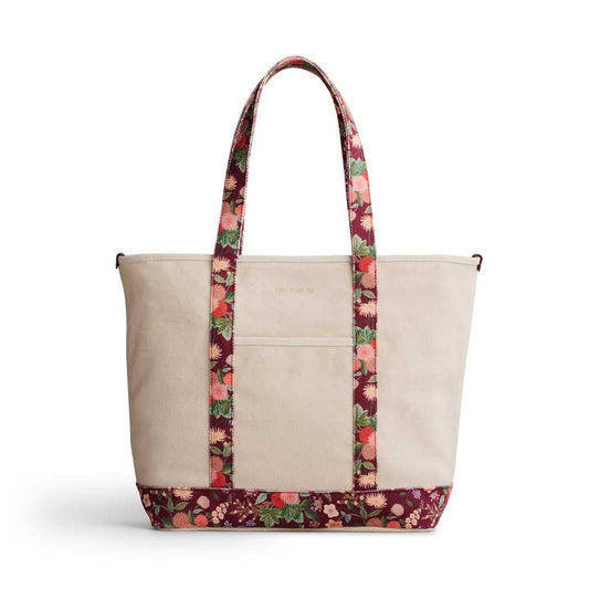 Rifle Paper Co Canvas Carry All - Dahlia