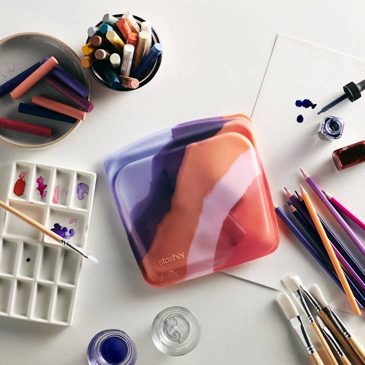 Stasher Sandwich Bag - Purple Wave