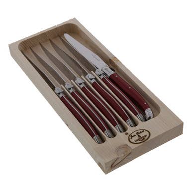 Jean Dubost Steak Knives - Red