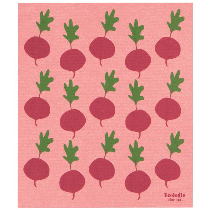 Swedish Dish Towel - Radishes