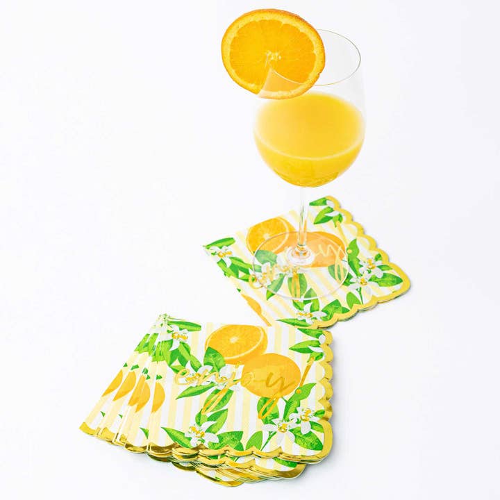 Cocktail Napkins - Orange Blossom