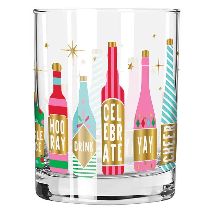 Double Old Fashioned Glass - Retro Bottles
