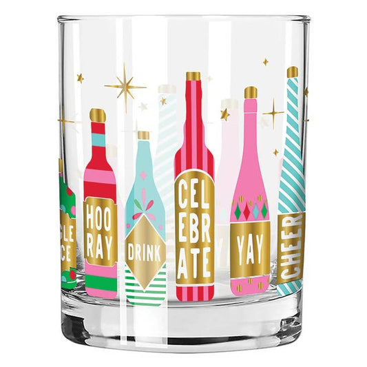 Double Old Fashioned Glass - Retro Bottles