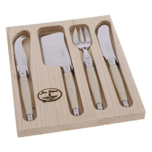 Jean Dubost Mini 4 Piece Cheese Set - Ivory