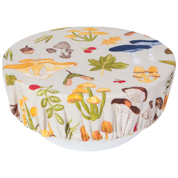 Bowl Cover Set of 2 - Field Mushrooms