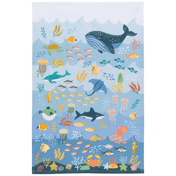 Under The Sea Tea Towel