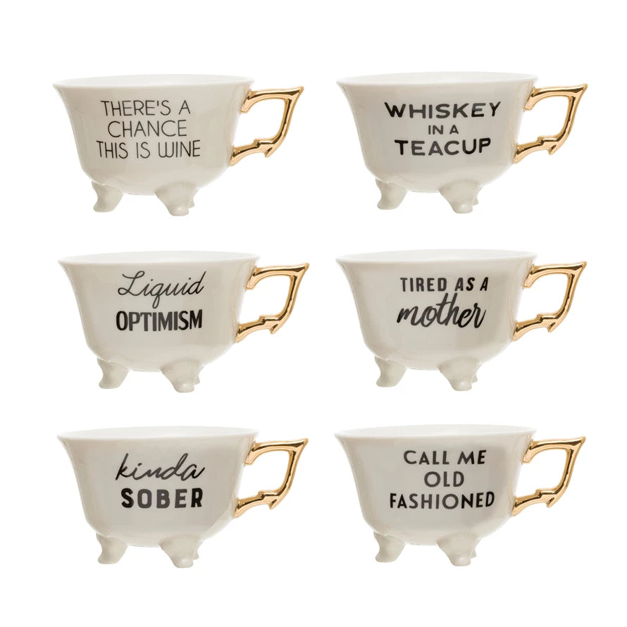 Boozy Sayings Tea Cup