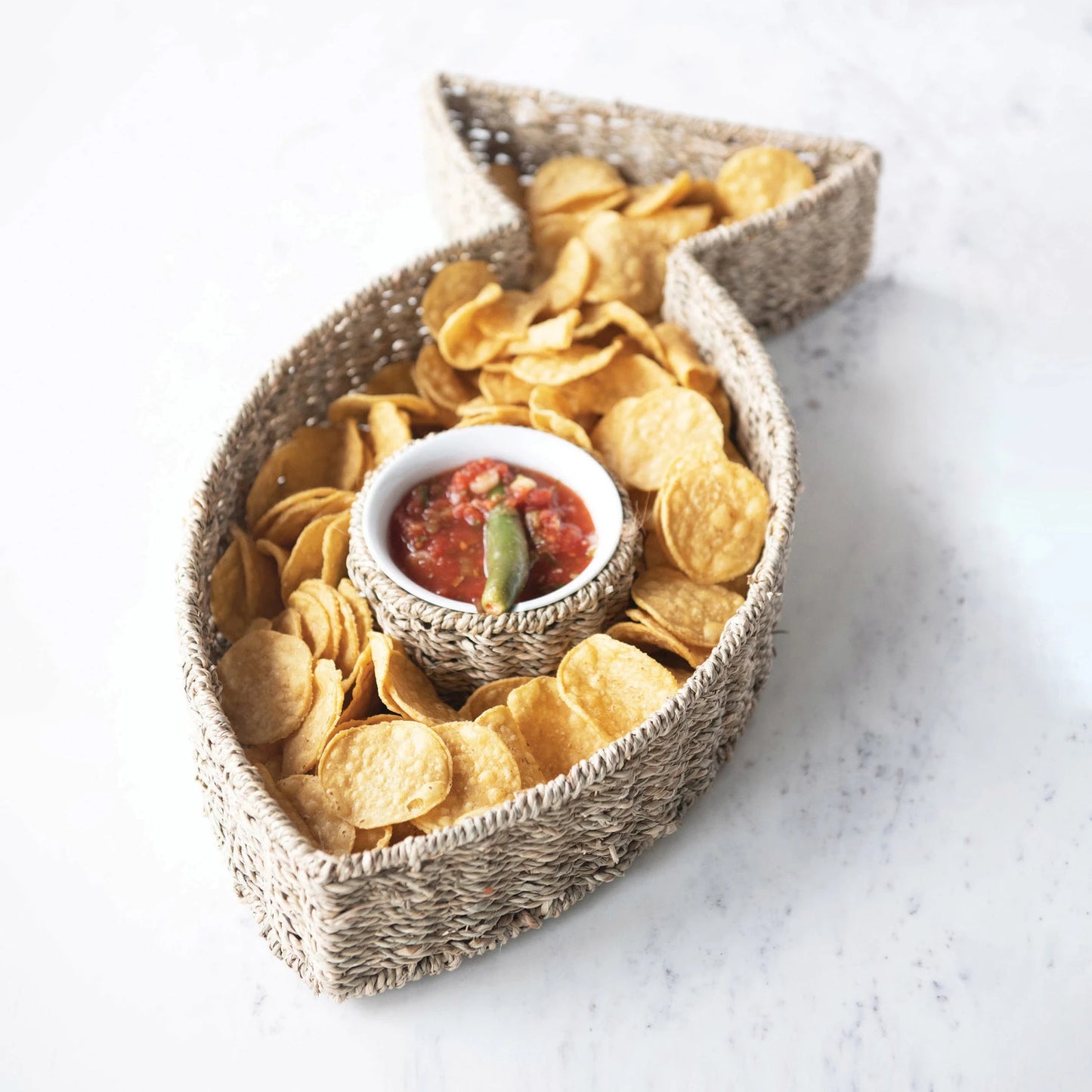 Chip and Dip Basket - Fish