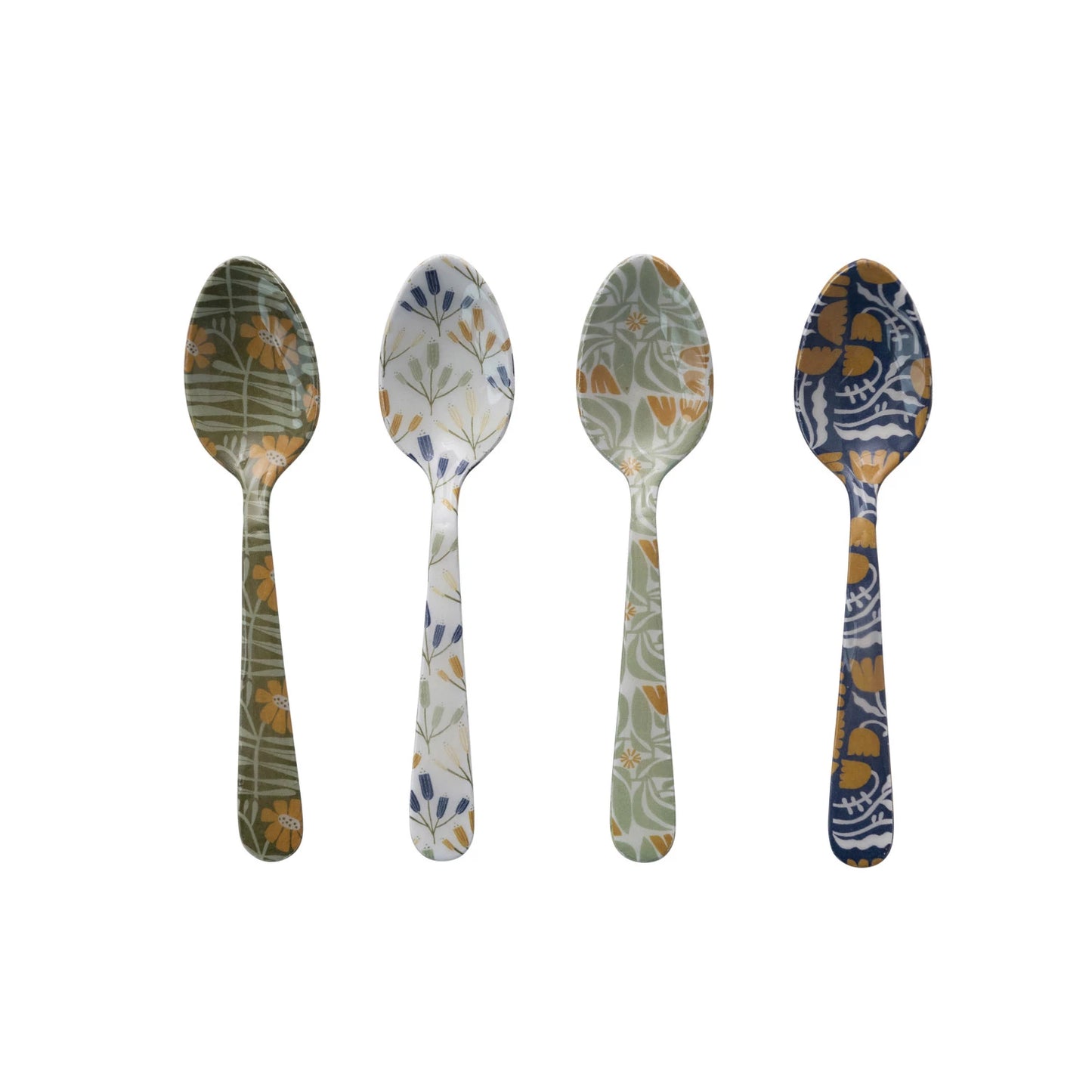 Enameled Spoon - Floral