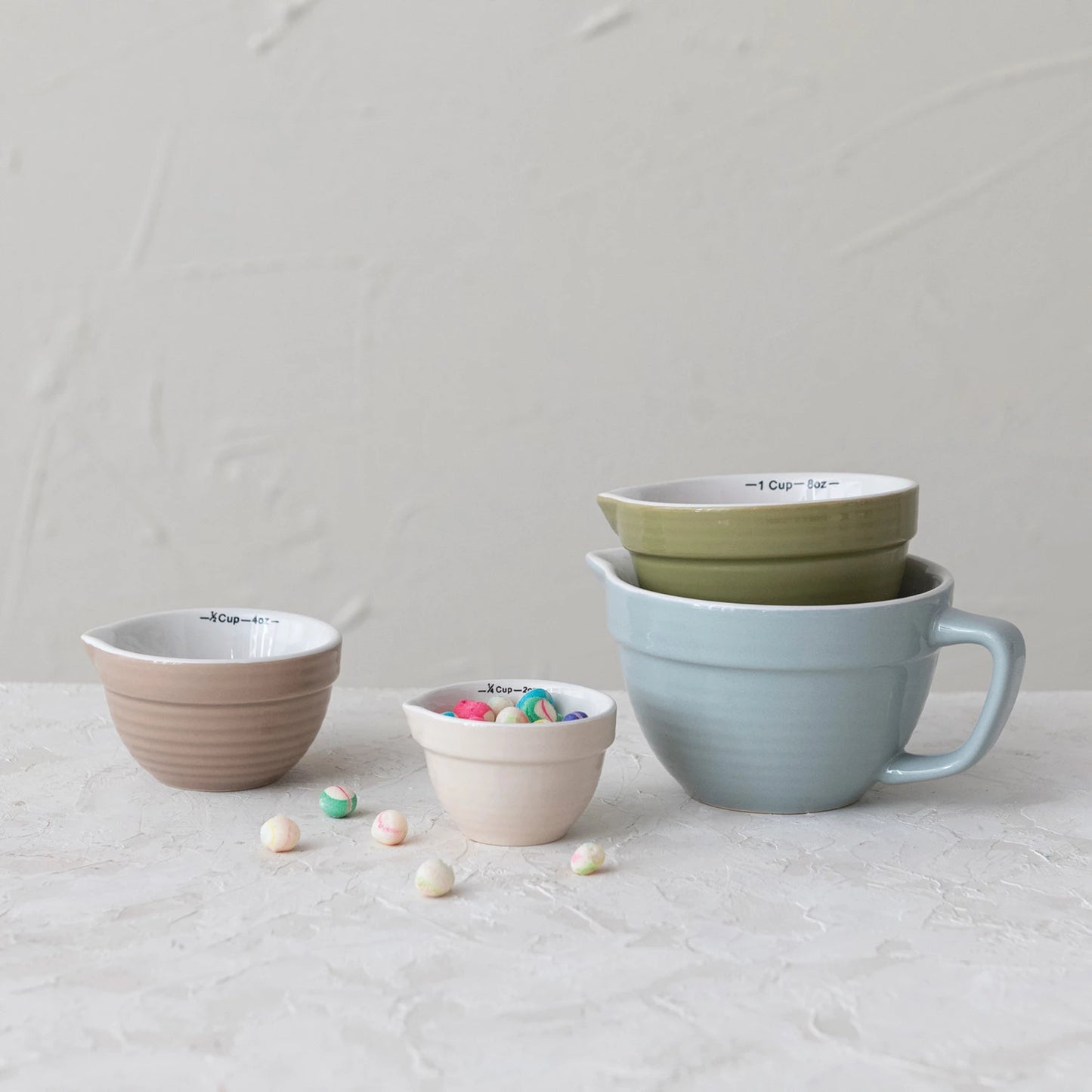 Batter Bowl Measuring Cups - Cottage