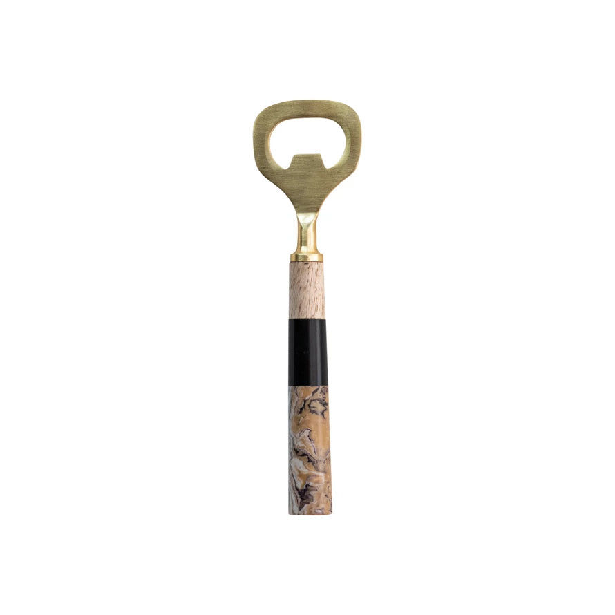 Resin and Mango Wood Bottle Opener