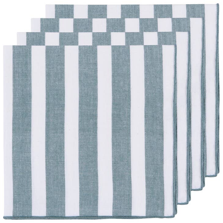 Napkin Set - Lagoon Caban Stripe