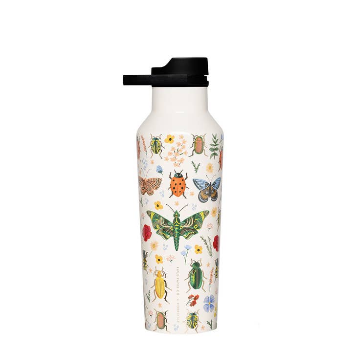 Rifle Paper Co x Corkcicle Sport Canteen - Curio Cream