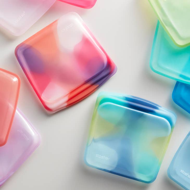 Stasher Sandwich Bag - Tie Dye Blue
