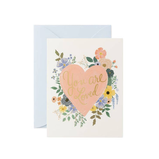 Rifle Paper Co Card - You Are Loved Heart