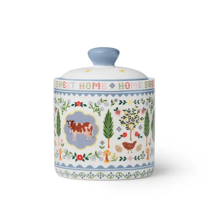 Rifle Paper Co Porcelain Canister - Home Sweet Home