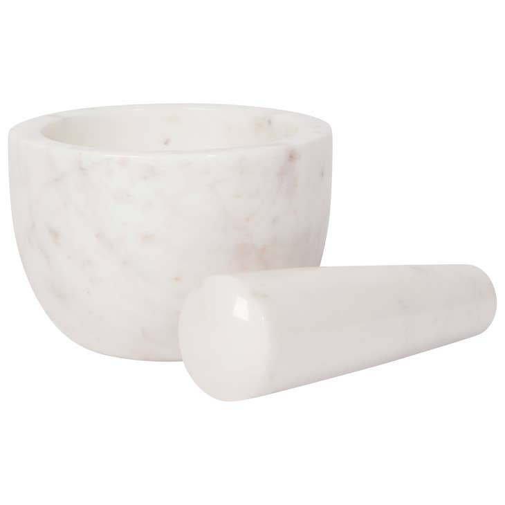 White Marble Mortar & Pestle