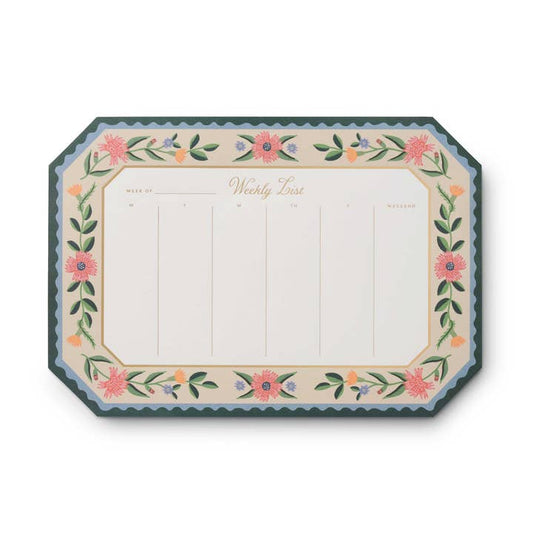 Rifle Paper Co Weekly Desk Pad - Aster