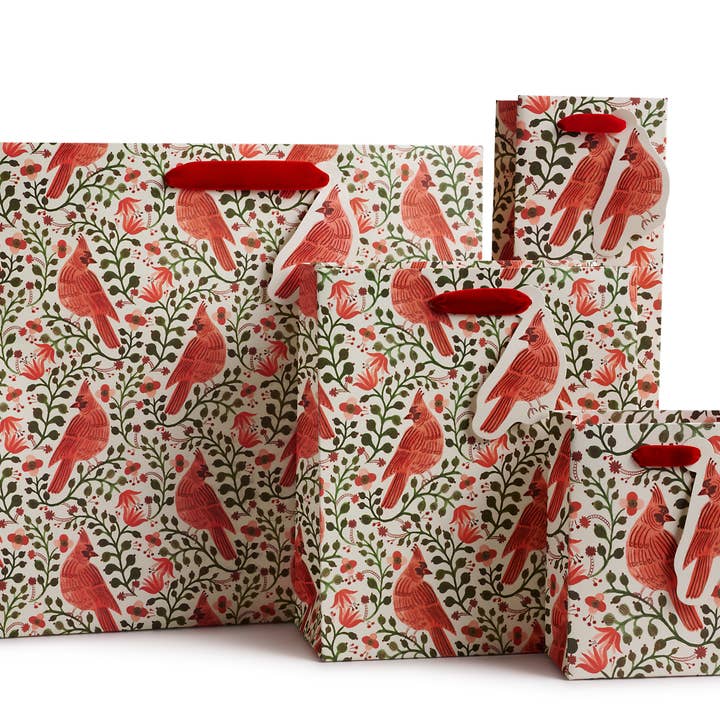 Rifle Paper Co Wine Gift Bag - Cardinals