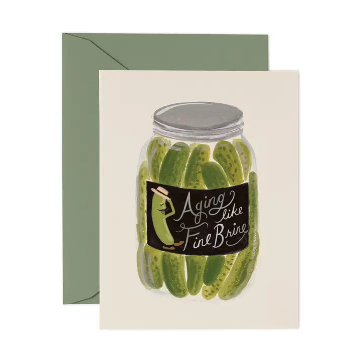 Rifle Paper Co Card - Aging Like Fine Brine