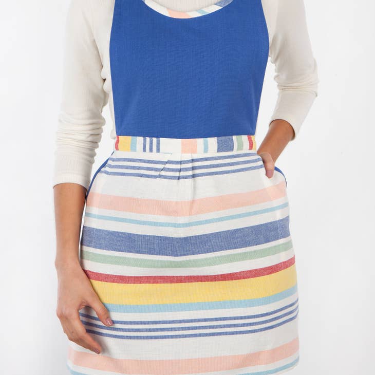 Petite Apron - Taffy Stripe