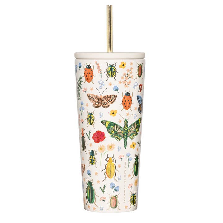 Rifle Paper Co x Corkcicle Cold Cup - Curio Cream