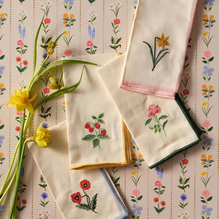 Rifle Paper Co Cotton Napkin Set - Garden Study