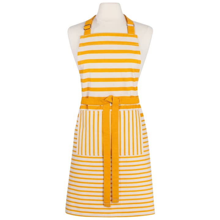 Chef Apron - Awning Stripe Ochre