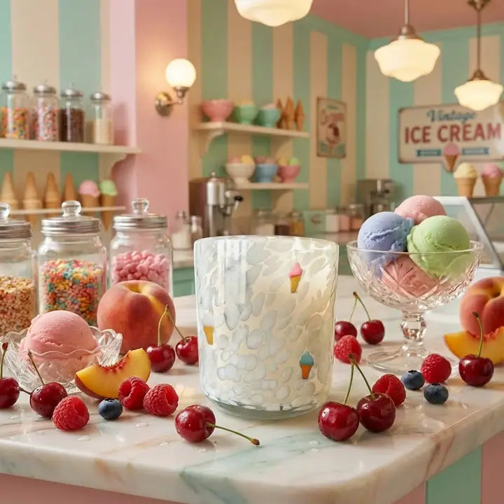12 oz Icon Candle - Sherbet Cone