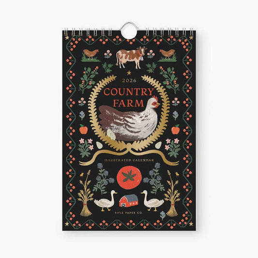 Rifle Paper Co 2026 Kitchen Calendar - Country Farm