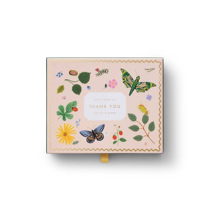 Rifle Paper Co Embroidered Keepsake Card Box - Curio