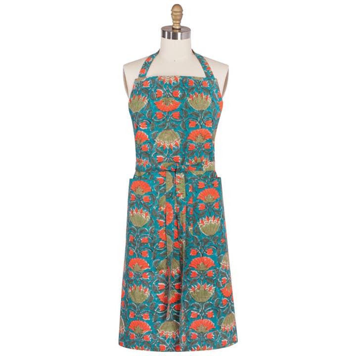 Heirloom Apron - Block Print Allure