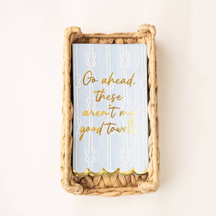 Woven Small Rectangular Tray - Natural