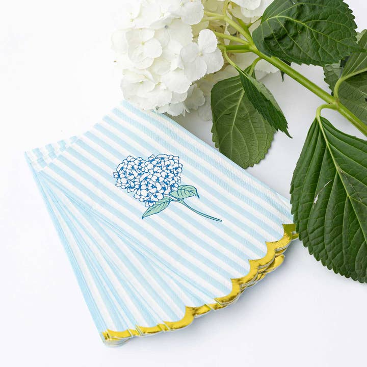 Guest Towels - Hydrangea Stem