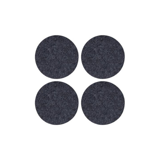 Graf Round Coaster Pack - Charcoal