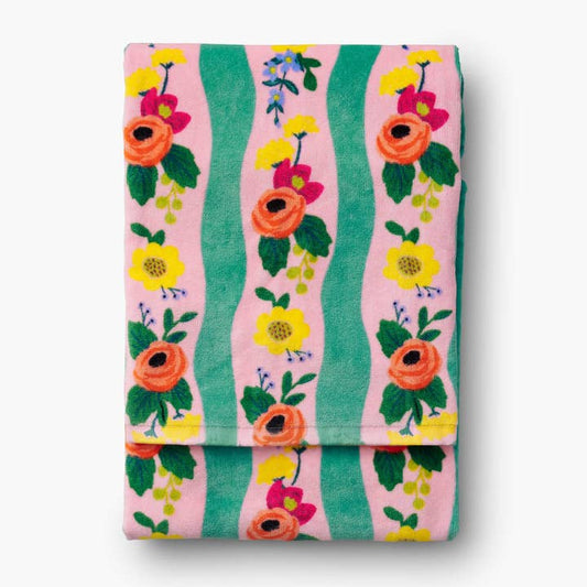 Rifle Paper Co Beach Towel - Climbing Roses