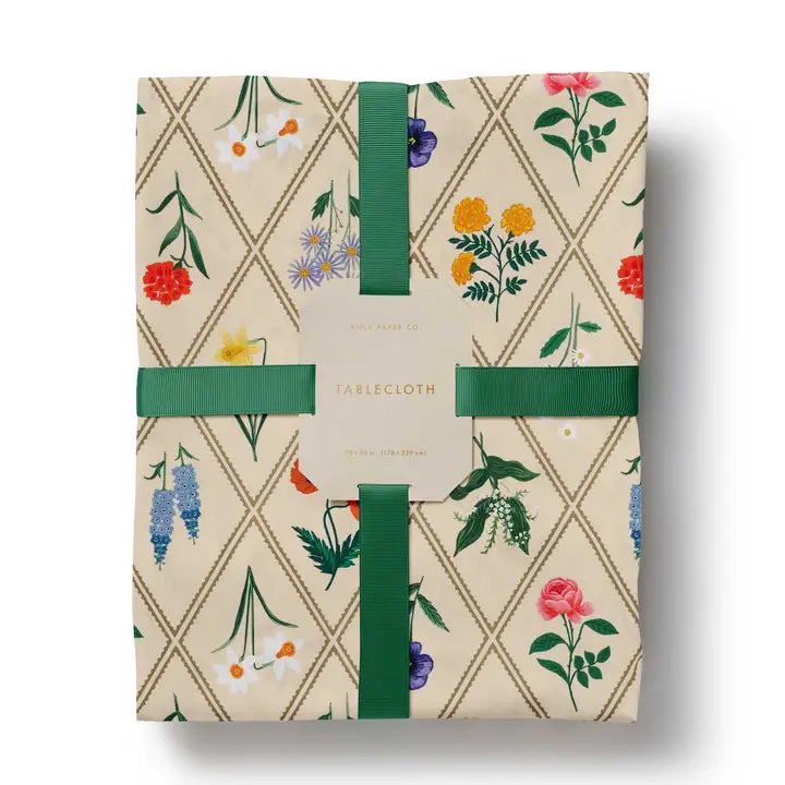 Rifle Paper Co Cotton Tablecloth - Garden Study