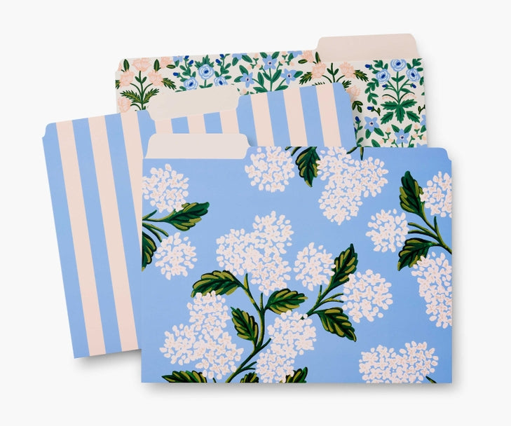 Rifle Paper Co File Folder Set - Hydrangea