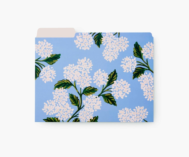 Rifle Paper Co File Folder Set - Hydrangea