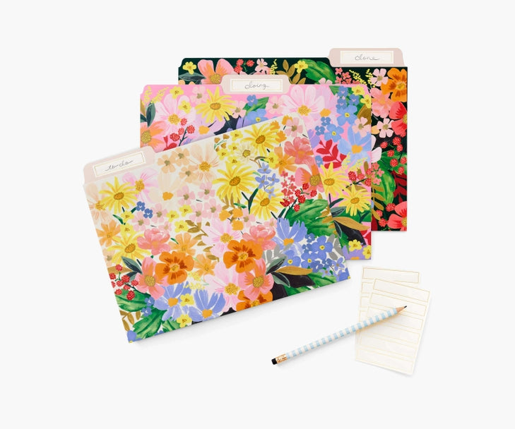 Rifle Paper Co File Folder Set - Marguerite