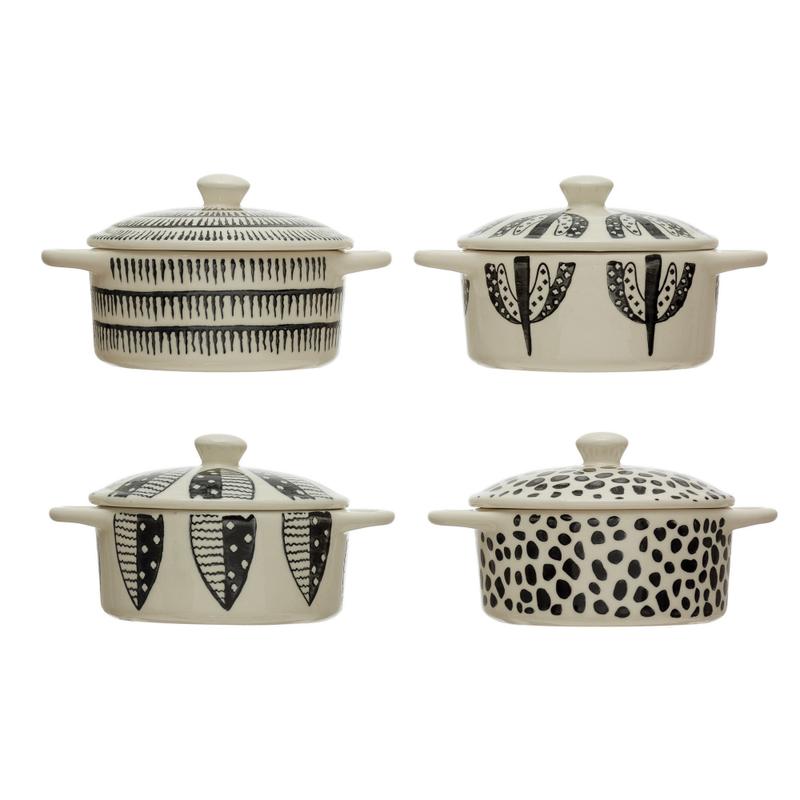 Mini Stoneware Baker - Neutral Pattern