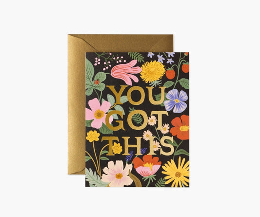 Rifle Paper Co Card - You Got This Strawberry Fields