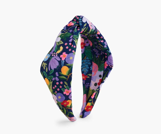 Rifle Paper Co Knotted Headband - Garden Party Violet