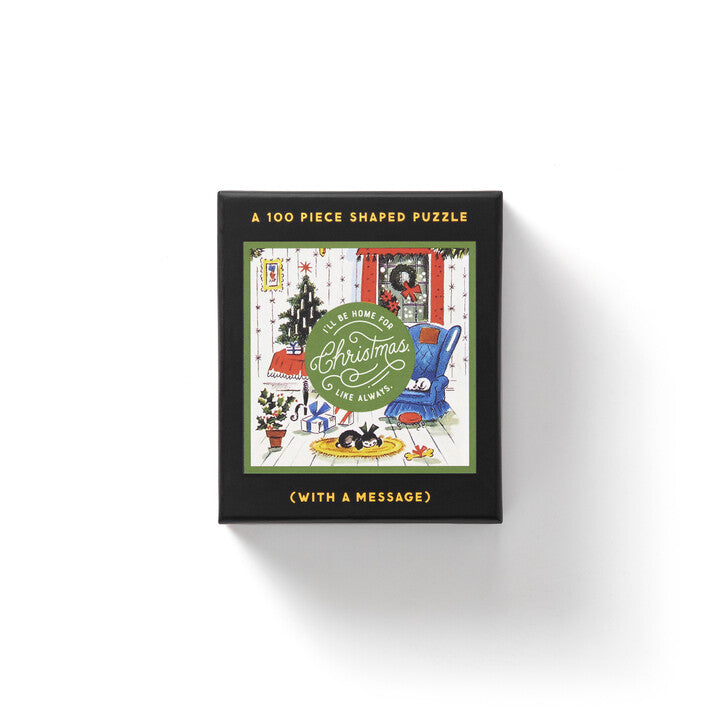 Home For Christmas Mini Shaped Puzzle