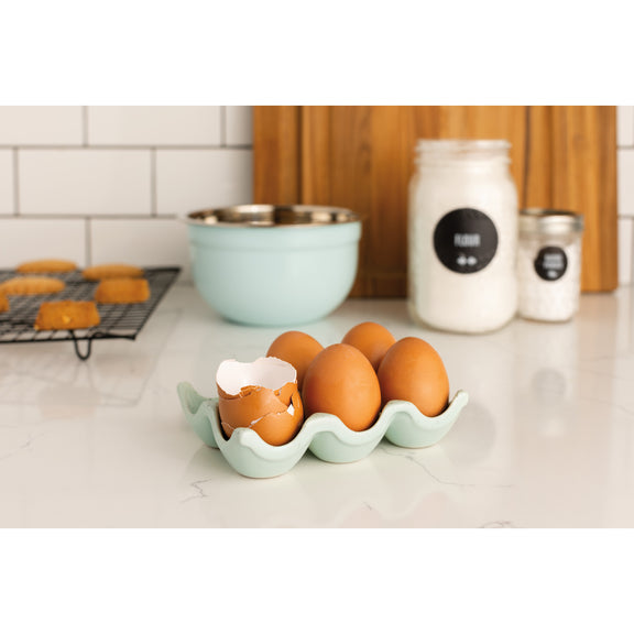 Robins Egg Speckle Egg Crate